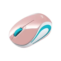 Logitech M187 Ambidextrous Wireless Optical USB Mouse, Multicolored (910-005364)