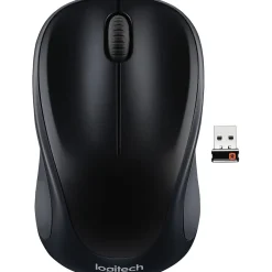 Logitech M317 Compact Wireless Optical Mouse, Black (910-003416)