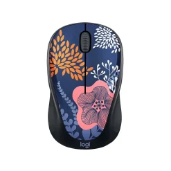 Logitech M317 Design Collection Limited Edition Forest Floral Wireless Ambidextrous Optical USB Mouse (910-006552)