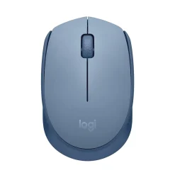 Logitech M170 Wireless Ambidextrous Optical Mouse, Blue/Gray (910-006863)