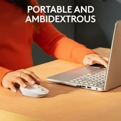 Logitech M170 Wireless Ambidextrous Optical Mouse, Off-White (910-006864)