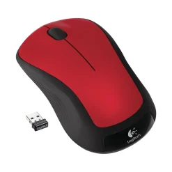 Logitech M310 Wireless Ambidextrous Optical Mouse, Flame Red Gloss (910-002486)