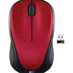 Logitech M317 Wireless Mouse, Red (910-002893)