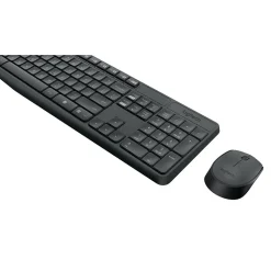 Logitech MK235 Wireless Keyboard and Optical Mouse Combo, Black (920-007897)