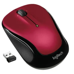 Logitech M325S Wireless Ambidextrous Optical USB Mouse, Red (910-006830)
