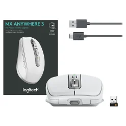 Logitech MX 910-005985 Wireless Laser Mouse, Pale Gray