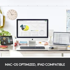 Logitech MX Anywhere 3 for Mac Ergonomic Wireless Laser Mouse, Pale Gray (910-005899)