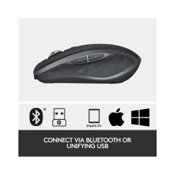 Logitech MX Anywhere 2S Bluetooth Edition Wireless Mouse, Graphite (910-007232)