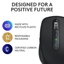 Logitech MX Anywhere 3S Wireless Optical USB Mouse, Black (910-006928)