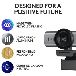 Logitech MX BRIO 705 4K Webcam, 8.5 Megapixel (960-001529)