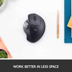 Logitech MX Ergo Plus Wireless Ergonomic Optical 2.4 GHz Mouse, Black (910-005178)