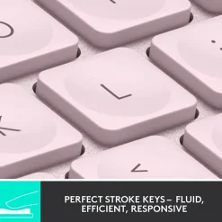 Logitech MX Keys Mini Wireless Ergonomic Keyboard, Rose (920-010474)