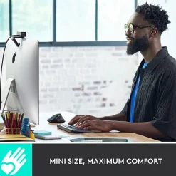 Logitech MX Keys Mini Wireless Ergonomic Keyboard, Pale Gray (920-010473)