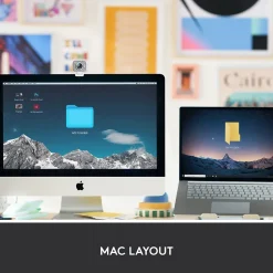 Logitech MX Keys Mini Wireless Keyboard for Mac , Pale Gray, (920-010389)