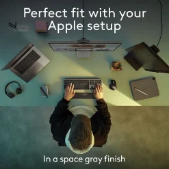 Logitech MX Keys S for Mac Wireless Keyboard, Space Gray (920-011621)