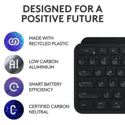 Logitech MX Keys S Wireless Keyboard, Black (920-011406)