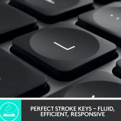 Logitech MX Keys Wireless Keyboard, Black (920-009295)