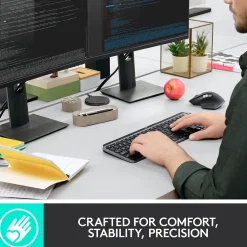 Logitech MX Keys Wireless Keyboard, Black (920-009295)