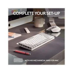 Logitech MX Master 3S for Mac Ergonomic Wireless Optical Bluetooth Mouse, Pale Gray (910006570)