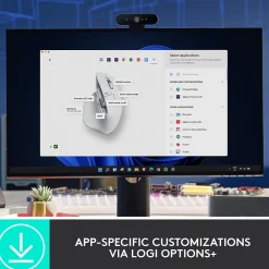 Logitech MX Master 3S Wireless Ergonomic Optical Bluetooth & USB Mouse, Pale Gray (910-006558)
