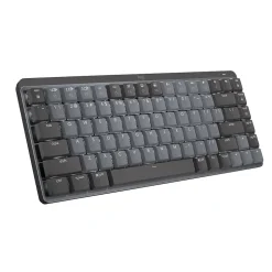 Logitech MX Mechanical Mini Illuminated Wireless Ergonomic Keyboard, Black/Gray (920-010552)