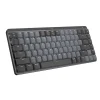 Logitech MX Mechanical Mini Illuminated Wireless Ergonomic Keyboard, Gray/Black (920-010550)