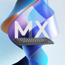 Logitech MX Mechanical Mini Illuminated Wireless Ergonomic Keyboard, Gray/Black (920-010550)