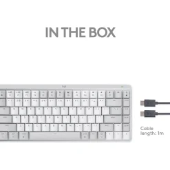 Logitech MX Mechanical Mini for Mac Wireless Ergonomic Keyboard, Pale Gray (920-010553)