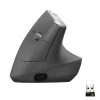 Logitech MX Vertical Wireless Ergonomic Vertical Ambidextrous Optical 2.4 GHz Mouse, Graphite (910-005447)