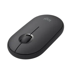 Logitech Pebble M350 Wireless Ambidextrous Optical USB Mouse, Graphite (910-005743)