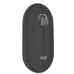 Logitech Pebble Mouse 2 M350s Wireless Ambidextrous Optical Mouse, Tonal Graphite (910-007024)