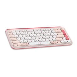 Logitech POP Icon Keys Wireless Keyboard, Rose/Off White (920-013049)