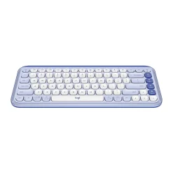 Logitech POP Icon Keys Wireless Keyboard, Lilac/Off White (920-013050)