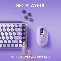 Logitech POP Keys Wireless Mechanical Keyboard, Cosmos (920-011233)