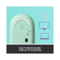 Logitech POP Wireless Ambidextrous Optical USB Mouse, Daydream (910-006544)