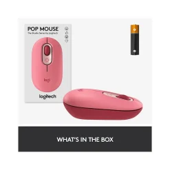 Logitech POP Wireless Ambidextrous Optical USB Mouse, Heartbreaker (910-006545)