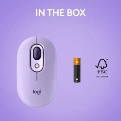 Logitech POP Wireless Optical Mouse, Cosmos Lavender (910-006624)