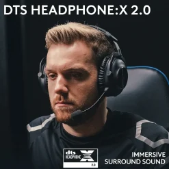 Logitech PRO X 2 LIGHTSPEED Wireless Bluetooth Stereo Gaming Over-the-Ear Headset, 3.5mm, Black (981-001262)