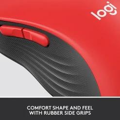 Logitech Signature M650 L Wireless Optical USB Mouse, Classic Red (910-006358)