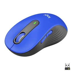 Logitech Signature M650 Large Wireless Optical USB Mouse, Classic Blue (910-006232)