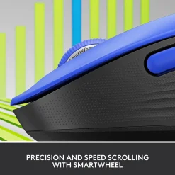 Logitech Signature M650 Large Wireless Optical USB Mouse, Classic Blue (910-006232)