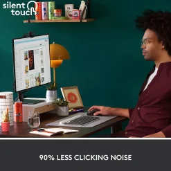 Logitech Signature M650 Large Wireless Optical USB Mouse, Classic Blue (910-006232)