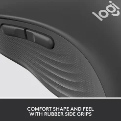 Logitech Signature M650 Wireless Ergonomic Optical Bluetooth & USB Mouse, Graphite (910-006250)