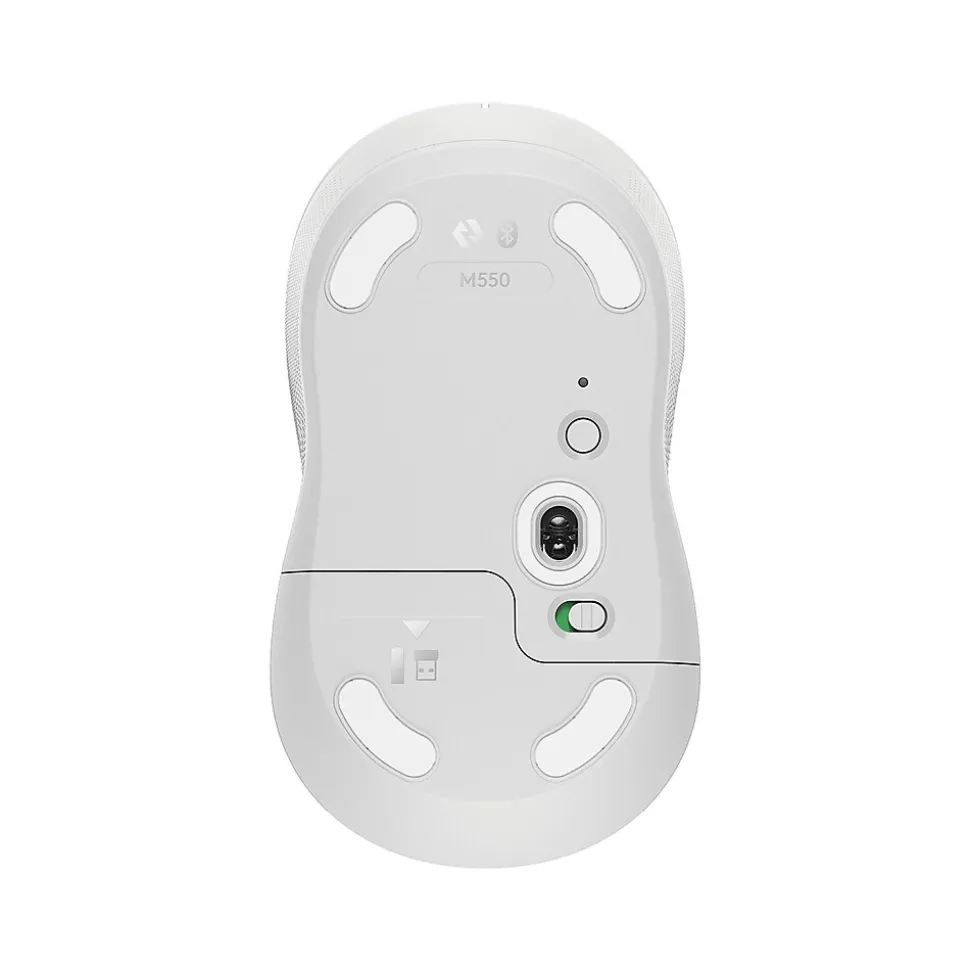 Logitech Signature M550 Wireless Optical Bluetooth & USB Mouse, Off-White (910-006592)