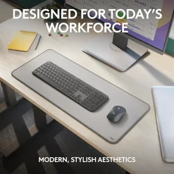 Logitech Signature Slim MK955 Wireless Keyboard and Mouse Combo, Graphite (920-012427)