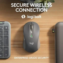 Logitech Signature Slim MK955 Wireless Keyboard and Mouse Combo, Graphite (920-012427)