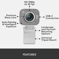 Logitech StreamCam 2.1 Megapixels Webcam (960-001289)