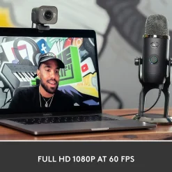 Logitech StreamCam Plus Webcam, Black (960-001280)