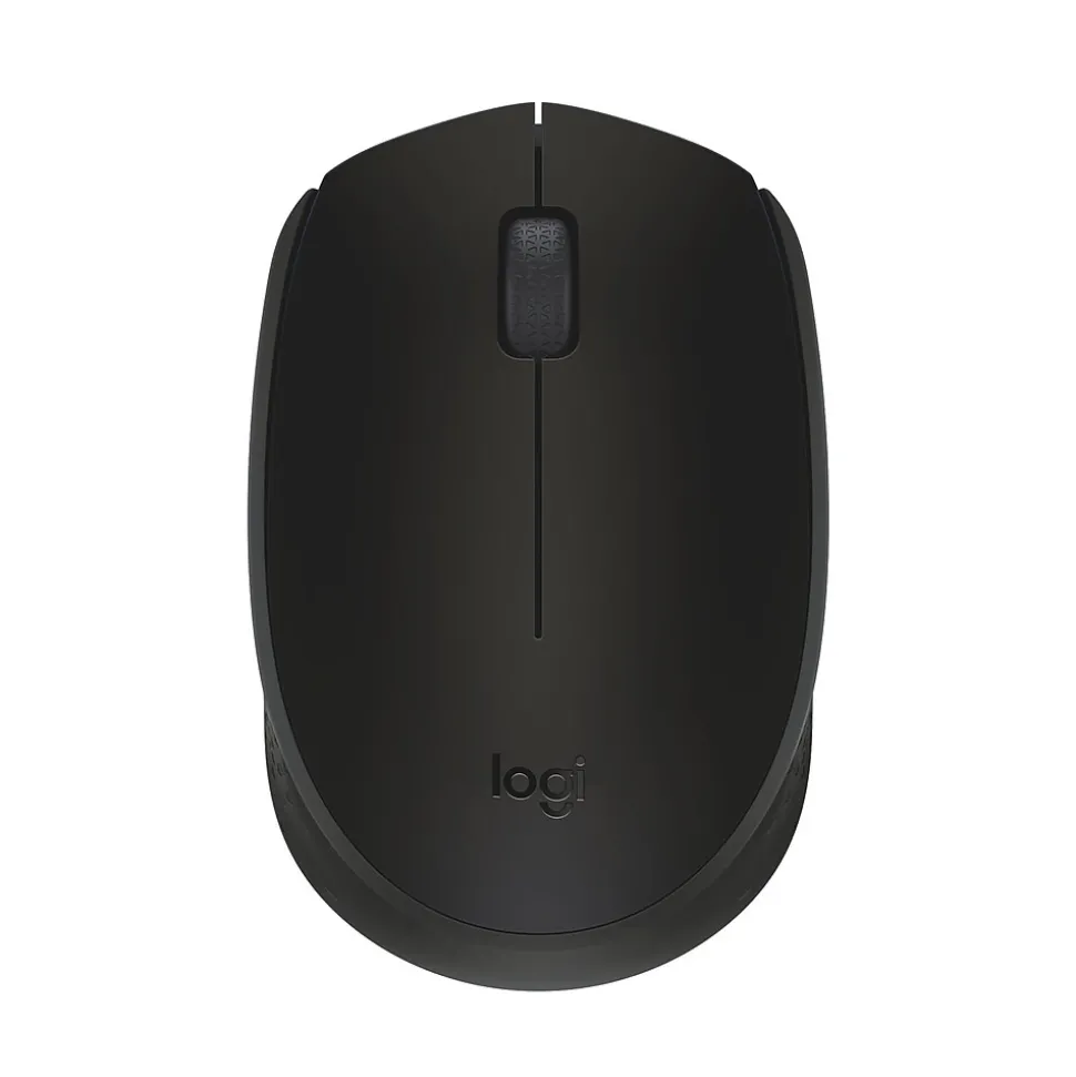 Logitech Wireless Ambidextrous 2.4 GHz Mouse, Black (910-004940)