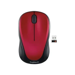 Logitech Wireless Optical Mouse, Red (910-002893)